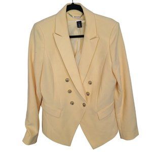 White House Black Market Cream Blazer